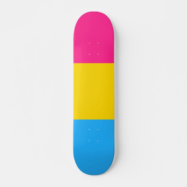 Pansexual-Stolperflagge Skateboard (Vorne)