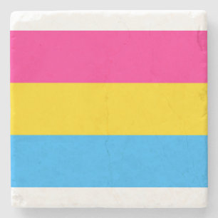 Pansexual-Stolperflagge Steinuntersetzer