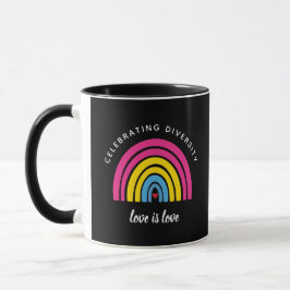 Pansexual Stolz feiern Diversity Liebe ist Liebe Tasse