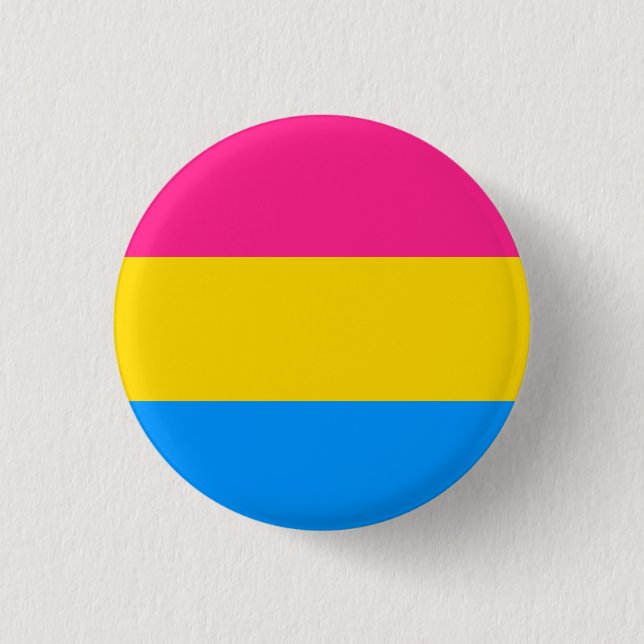 Pansexual Stolz-Flagge Button (Vorderseite)
