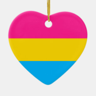 "PANSEXUAL STOLZ-FLAGGE " KERAMIKORNAMENT