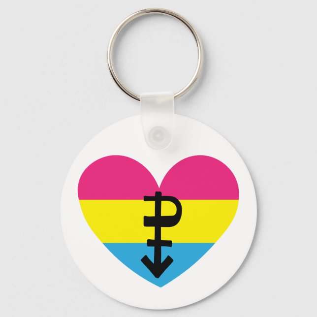 Pansexual Stolz Schlüsselanhänger (Vorderseite)