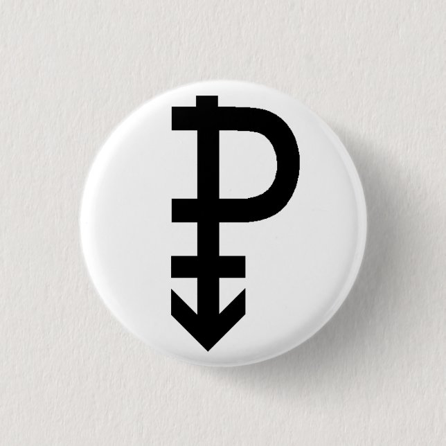 Pansexual Stolz-Symbol Button (Vorderseite)