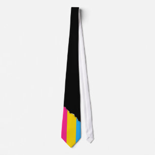 Pansexual Stolzflagge Krawatte