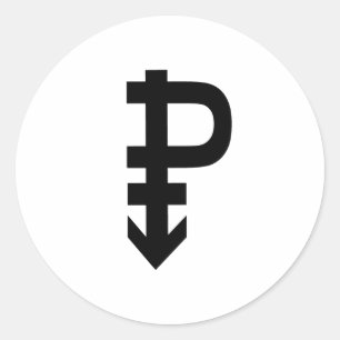 Pansexual-Symbol Runder Aufkleber