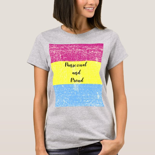 Pansexual und Proud T-Shirt (Vorderseite)