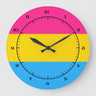 Pansexualität Fahnenuhren Große Wanduhr