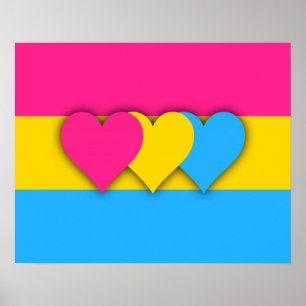 Pansexualität Flag Poster