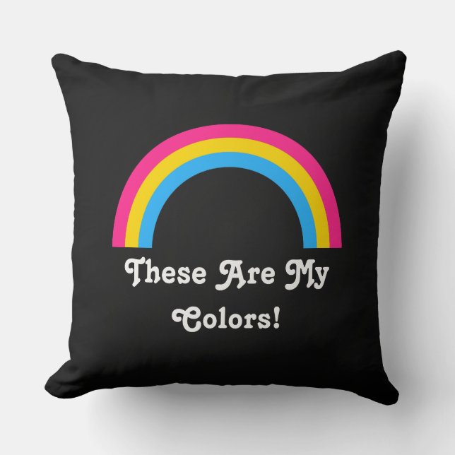 Pansexualität Regenbogen-Stolz Throw Kissen (Vorderseite)