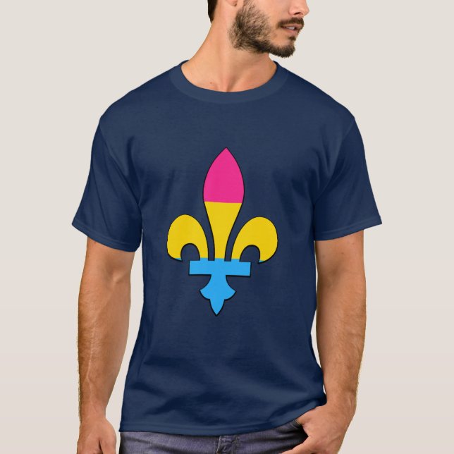 Pansexualität Stolz Flour-de-lis-T - Shirt (Vorderseite)