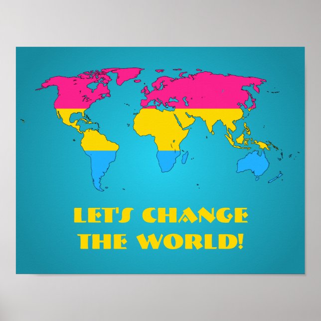 Pansexualität Stolz Weltmeister Poster (Vorne)