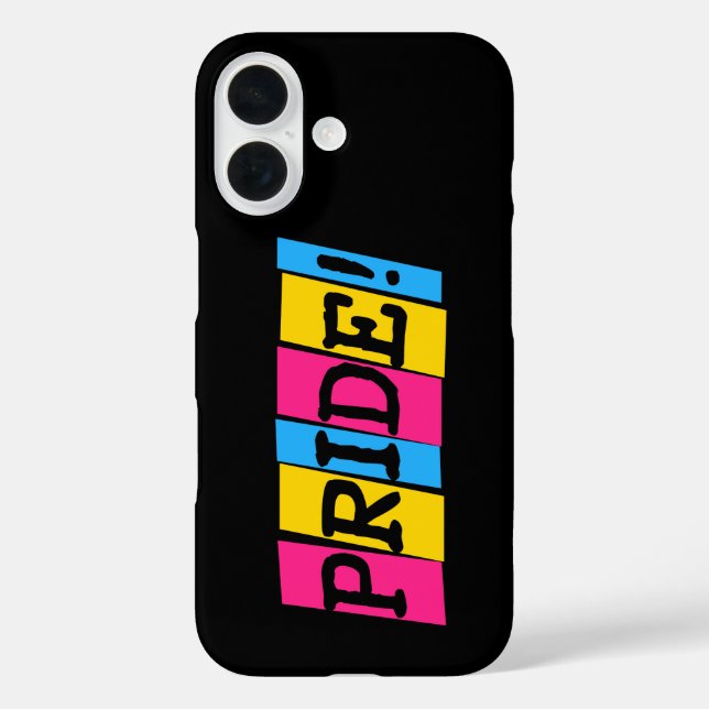 Pansexualitäts-Stolz Text Case-Mate iPhone Hülle (Rückseite)