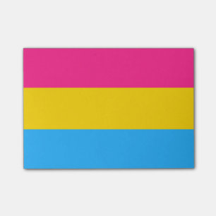 Pansexuality Flagge Post-it Klebezettel