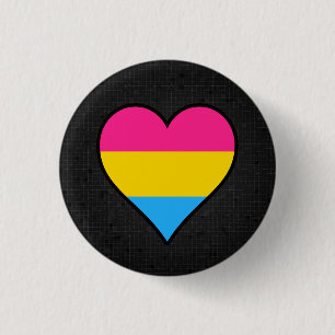 Pansexuality Flaggenschwarzknopf Button