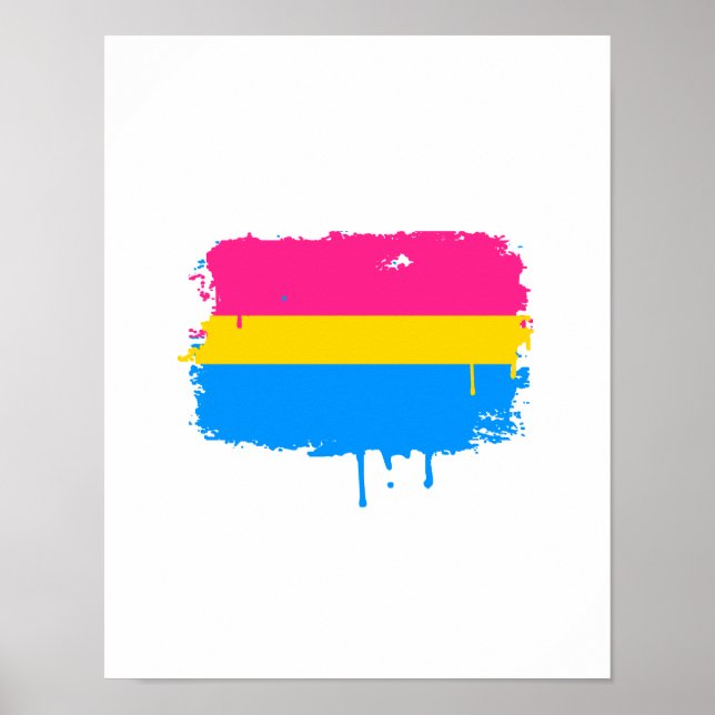 PANSEXUELLE FLAGFLAGENKRAFT POSTER (Vorne)