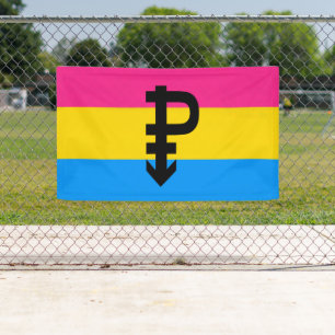 Pansexuelle Pride-Flagge Banner
