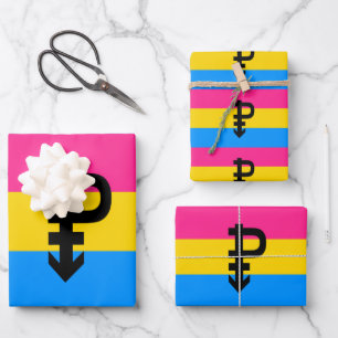 Pansexuelle Pride-Flagge Geschenkpapier Set