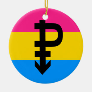 Pansexuelle Pride-Flagge Keramik Ornament