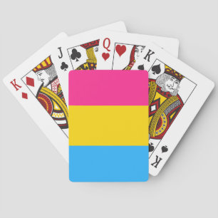 Pansexuelle Pride-Flagge LGBTQ Spielkarten