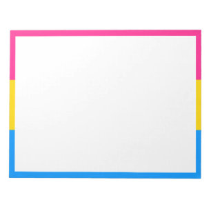 Pansexuelle Pride-Flagge Notizblock