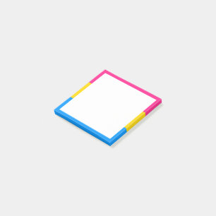 Pansexuelle Pride-Flagge Post-it Klebezettel