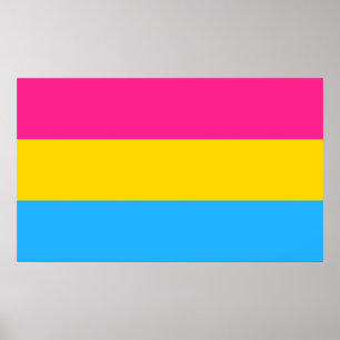 Pansexuellen-Stolzflagge LGBTQ Poster