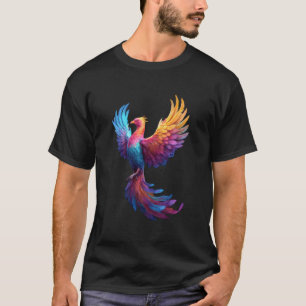 Pansexueller Phönix-Vogel Pan-Pride-Flagge steigt T-Shirt