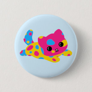 Pansexueller Stolz Katzen-Button Button