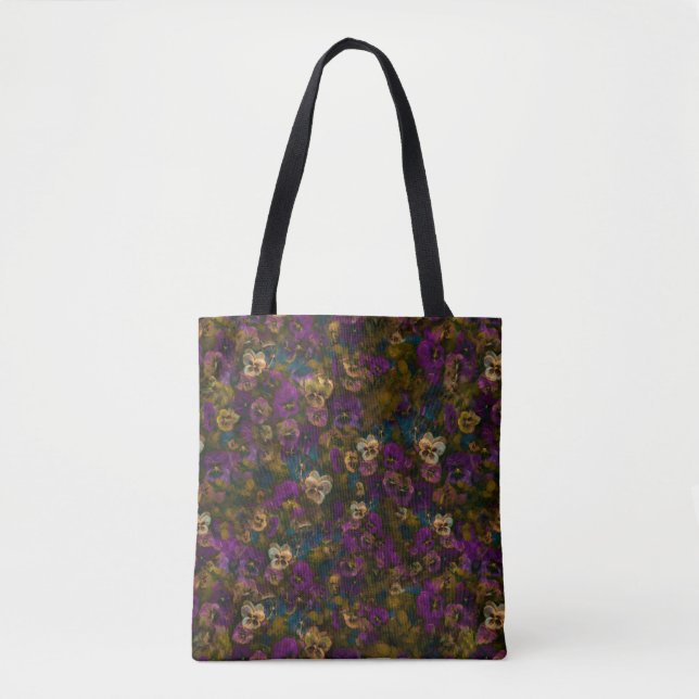 Pansies [gold] tote and cross over by Jason Street (Vorderseite)