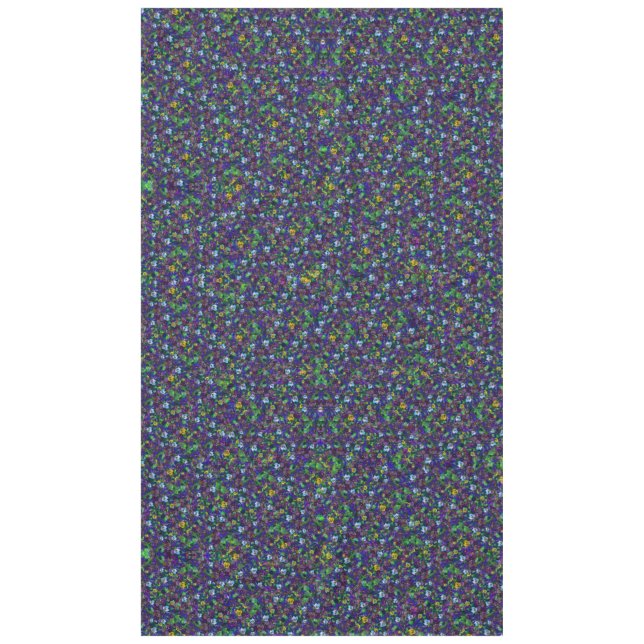 Pansies [purple] 60x104 Large cotton table cloth Tischdecke (Vorderseite)