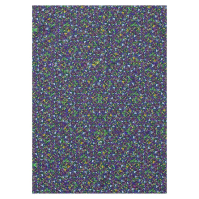 Pansies [purple] 60x84 Table cloth cotton Tischdecke (Vorderseite)