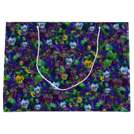 Pansies [purple] by Jason Street Große Geschenktüte