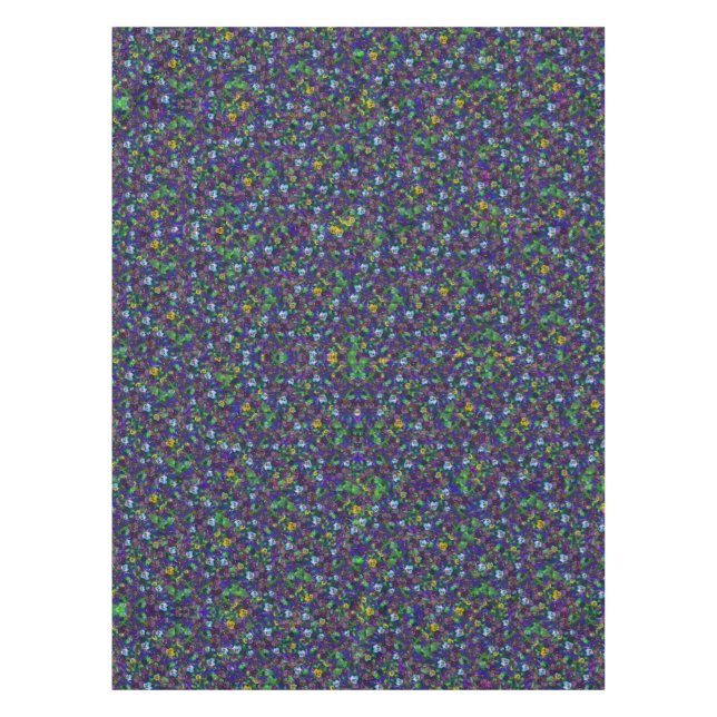 Pansies [purple] table cloth 52x70 cotton tischdecke (Vorderseite)