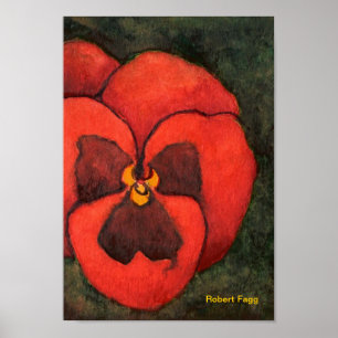 Pansy #3 Art Print Poster