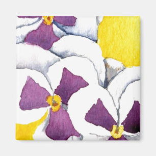 "Pansy #4" Blumenmagnet Magnet