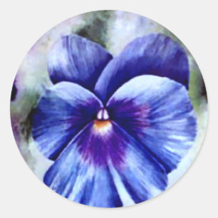 Pansy-Aufkleber Runder Aufkleber