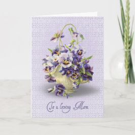 Pansy Birthday für Mama Karte