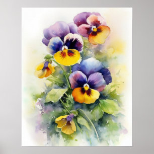 Pansy Blume Art Print Poster