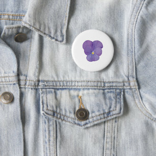 Pansy Blume Button Abzeichen