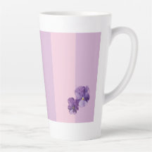 Pansy Blume Latte Tasse