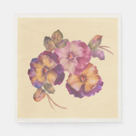Pansy Blume Paper Napkin Serviette