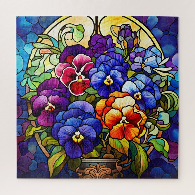 Pansy Blume Puzzle (Vertikal)