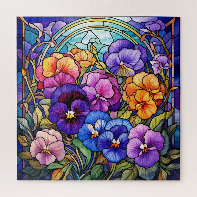 Pansy Blume Puzzle (Vertikal)