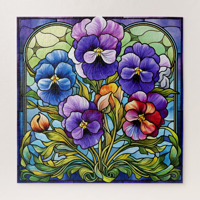 Pansy Blume Puzzle (Vertikal)