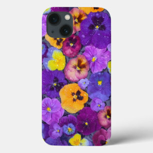 Pansy Blume schwimmen im Vogelbad mit Tau Case-Mate iPhone Hülle