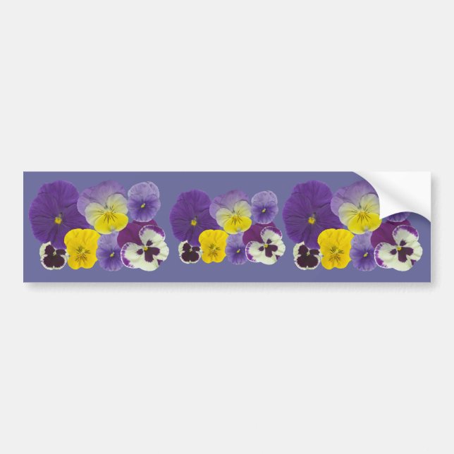 Pansy-Blumen-Autoaufkleber Autoaufkleber (Vorne)
