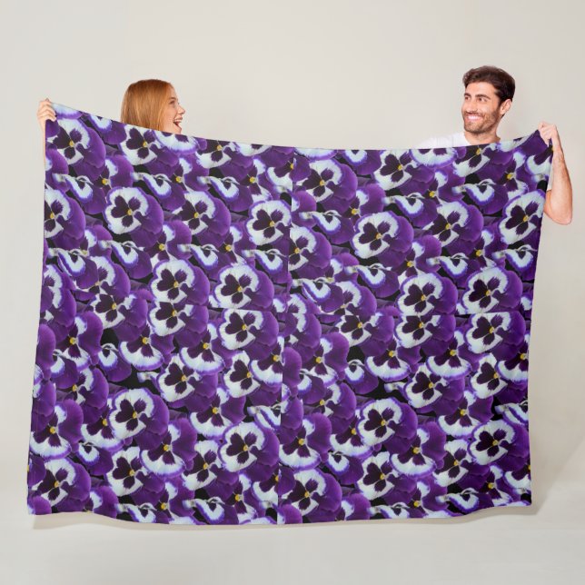 Pansy Bouquet, große Fleece (Beispiel)