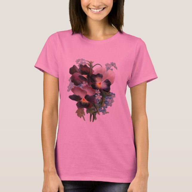 Pansy Bouquet T-Shirt (Vorderseite)