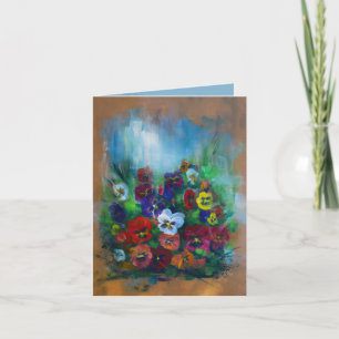 Pansy Card Dankeskarte