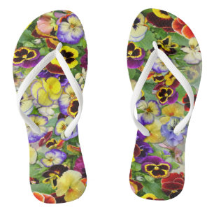 Pansy Cascade Flip Flops